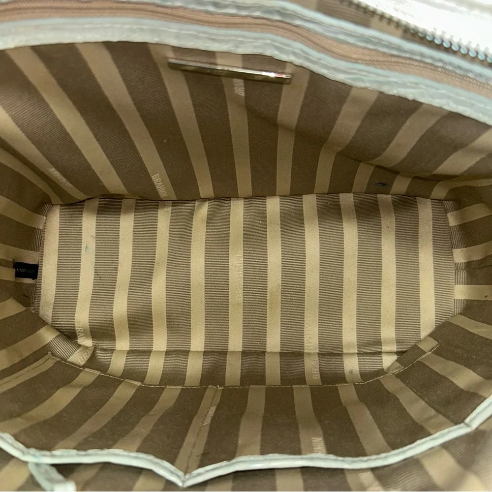 Brahmin Medium Asher Tote Zip Top Tote Sea Glass Edgewater